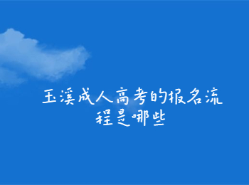 玉溪成人高考報(bào)名流程