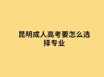 昆明成人高考專業(yè) 昆明成人高考