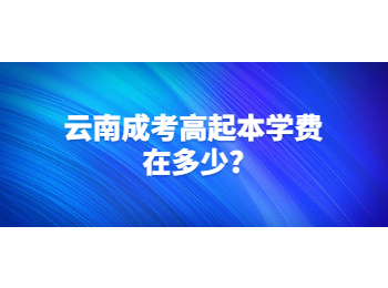云南成考高起本學(xué)費